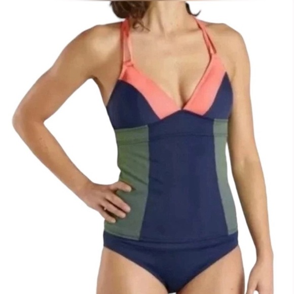 Title nine Other - TITLE NINE Kuapapa Navy Blue/Olive Green/Pink Tankini - Size XL